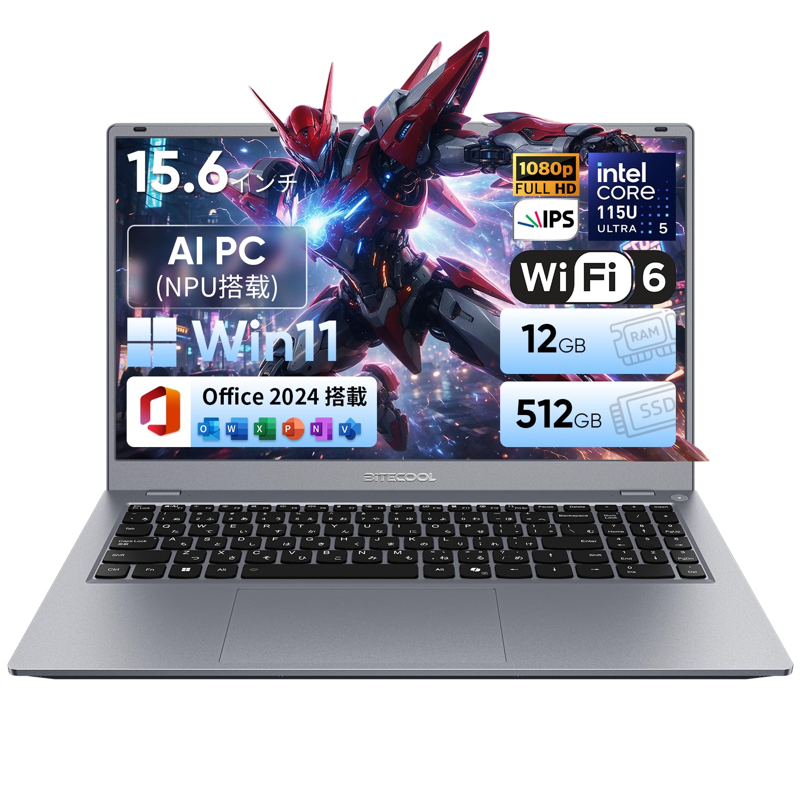 Amazon.co.jp: ノートパソコン Ultra5 115Uプロセッサー搭載 8コア10